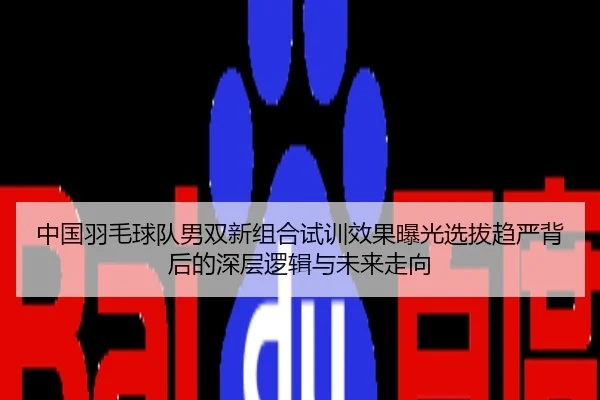 中国羽毛球队男双新组合试训效果曝光选拔趋严背后的深层逻辑与未来走向